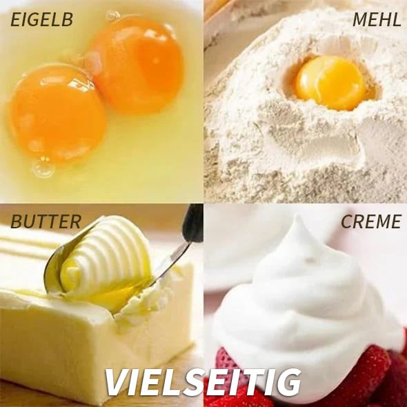 🥚Halbautomatischer Schneebesen aus Edelstahl